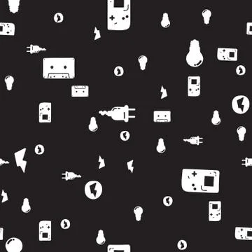 Graffiti seamless pattern Stock Illustration