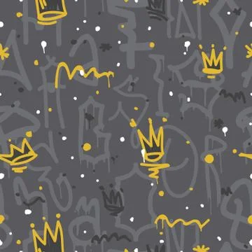 Graffiti seamless pattern Stock Illustration