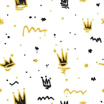 Graffiti seamless pattern Stock Illustration