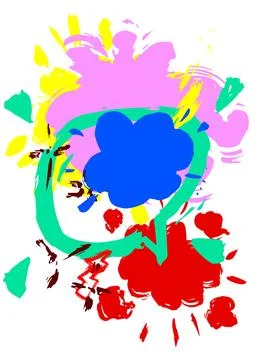 Graffiti speech bubble. Abstract modern Messaging sign street art decoratio.. Illustrazione stock