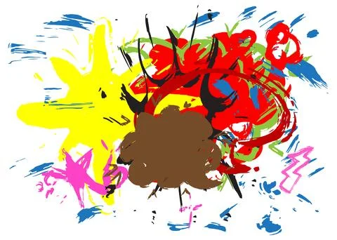 Graffiti speech bubble. Abstract modern Messaging sign street art decoratio.. Illustrazione stock