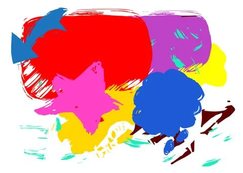 Graffiti speech bubble. Abstract modern Messaging sign street art decoratio.. Illustrazione stock