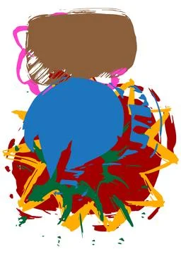 Graffiti speech bubble. Abstract modern Messaging sign street art decoratio.. Illustrazione stock