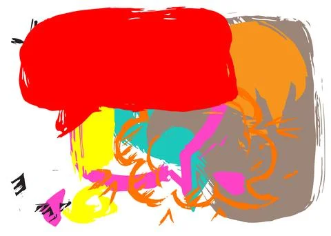 Graffiti speech bubble. Abstract modern Messaging sign street art decoratio.. Illustrazione stock