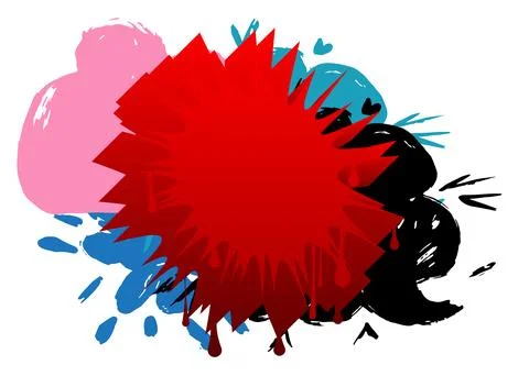 Graffiti speech bubble. Abstract modern Messaging sign street art decoratio.. Stockillustratie