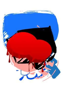 Graffiti speech bubble. Abstract modern Messaging sign street art decoratio.. Stockillustratie
