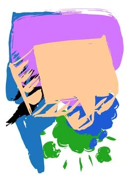 Graffiti speech bubble. Abstract modern Messaging sign street art decoratio.. Ilustración de archivo
