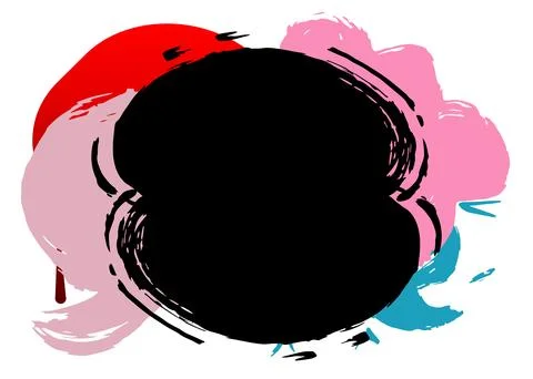 Graffiti speech bubble. Abstract modern Messaging sign street art decoratio.. Ilustración de archivo