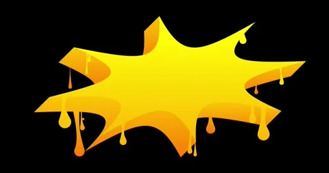 Graffiti Speech Bubble on black video Stock Footage 334828087