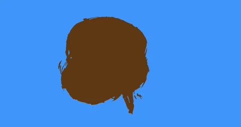 Graffiti Speech Bubble on blue Stock Footage 334904188