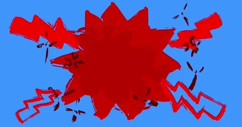 Graffiti Speech Bubble on blue video Stock Footage 334904191