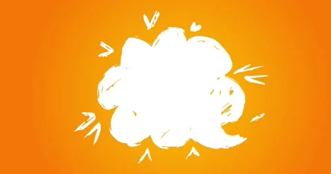 Graffiti Speech Bubble on yellow video Stock Footage 335344150