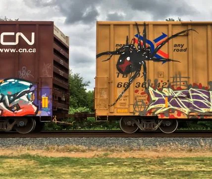 Graffiti spider Stock Photos