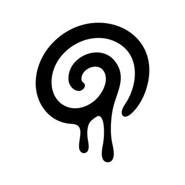 Graffiti spiral icon Stock Illustration