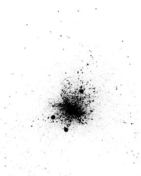 Graffiti splatter speckled effect in black on white Stock-Illustration