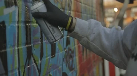Graffiti Spray Can Stock Footage 59420206