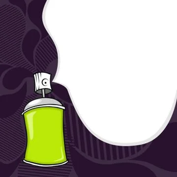 Graffiti spray can Stock Illustration
