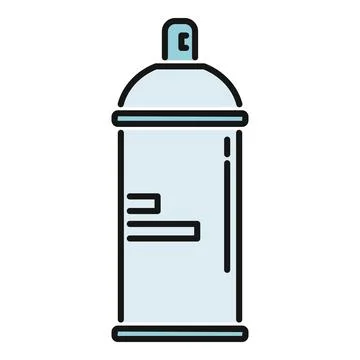 Graffiti spray paint can icon urban street art Stock Illustration
