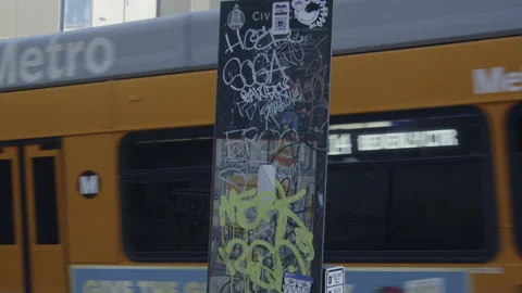 Graffiti Spray Paint Tagging Mural Street Art Los Angeles California USA Stock Footage 229905499