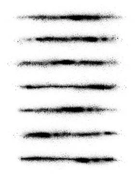 Graffiti sprayed abstract lines in black over white Stock Illustration