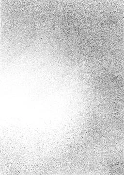 Graffiti sprayed circular dark gradient effect in black on white Stock Illustration