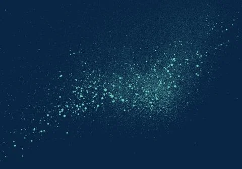 Graffiti sprayed cloud with speckles in blue Stock Illustration