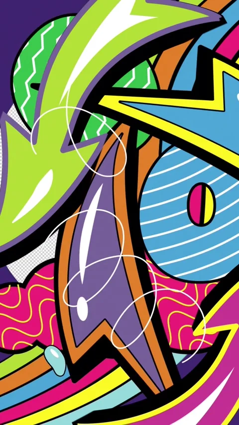 Graffiti style transition on a transparent alpha channel background Stock Footage 332358318