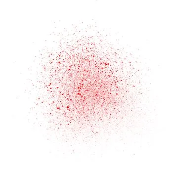 Graffiti subtle sprayed element in red over white Stock Illustration