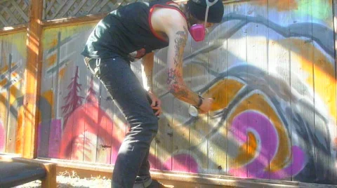 Graffiti Time Lapse Series Stock Footage 781941