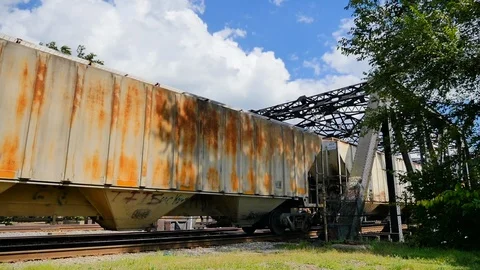 Graffiti Train Tracks 2 Stock Footage 101549615