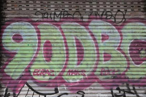 Graffiti urban art elements Stock Photos