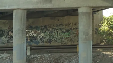Graffiti Wall 1 Wide Stock-Footage 8835212