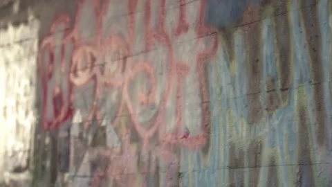 Graffiti on wall 4k 60fps #4 스톡 동영상 83798557