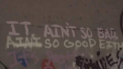 Graffiti on wall 4k 60fps #4 Video stock 83805360