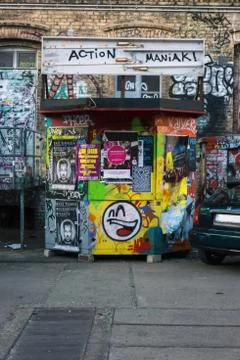 Graffiti wall in berlin Stock Photos