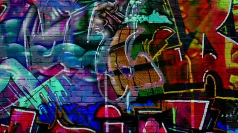 Graffiti Wall Stock Footage 11240400