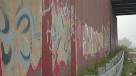 Graffiti on the wall Stock Footage 42675540