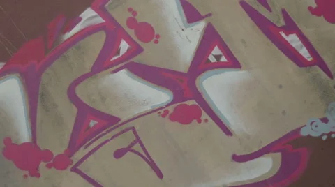 Graffiti on the wall Stock Footage 42677524