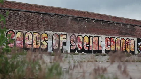 Graffiti on a wall Video stock 50776256