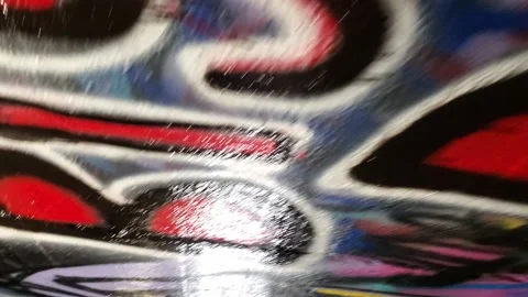 Graffiti wall Video stock 168836413