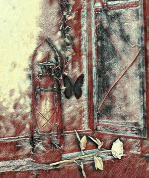 Graffiti on the wall Stock Illustration