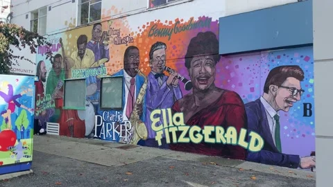 Graffiti On The Wall Jazz Stock Footage 162527056