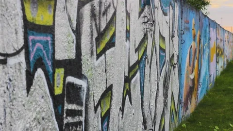 Graffiti wall paint  create color street Stock-Footage 113065657