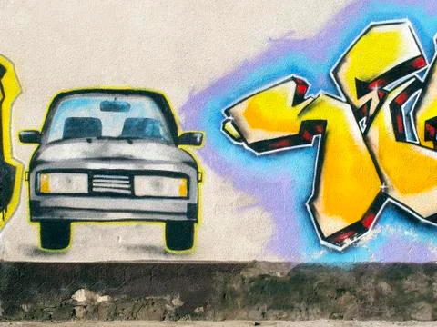 Graffiti wall Foto stock