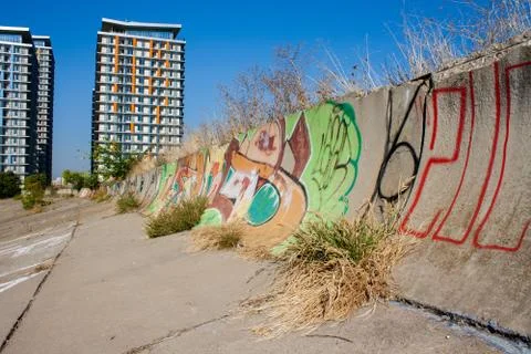 Graffiti wall Foto stock