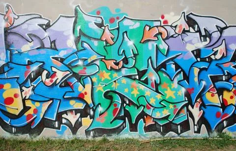 Graffiti wall Stock Photos
