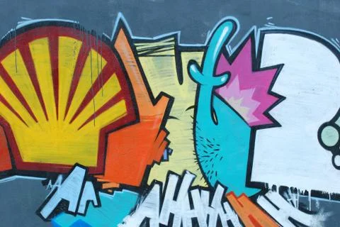 Graffiti wall Stock Photos