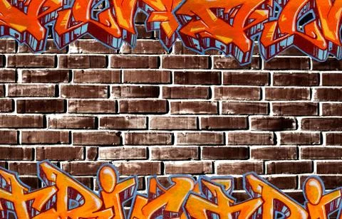 Graffiti wall Stock-Fotos