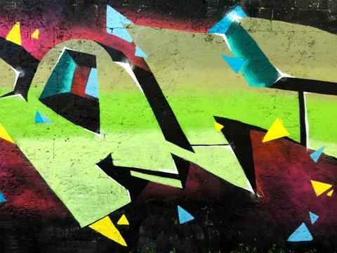 Graffiti on the wall. Stock Photos