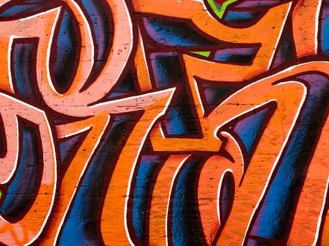 Graffiti on the wall. Stock Photos